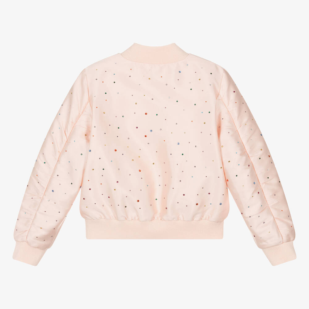 Stella McCartney Kids-Teen Girls Pink Cotton & Silk Jacket | Childrensalon Outlet