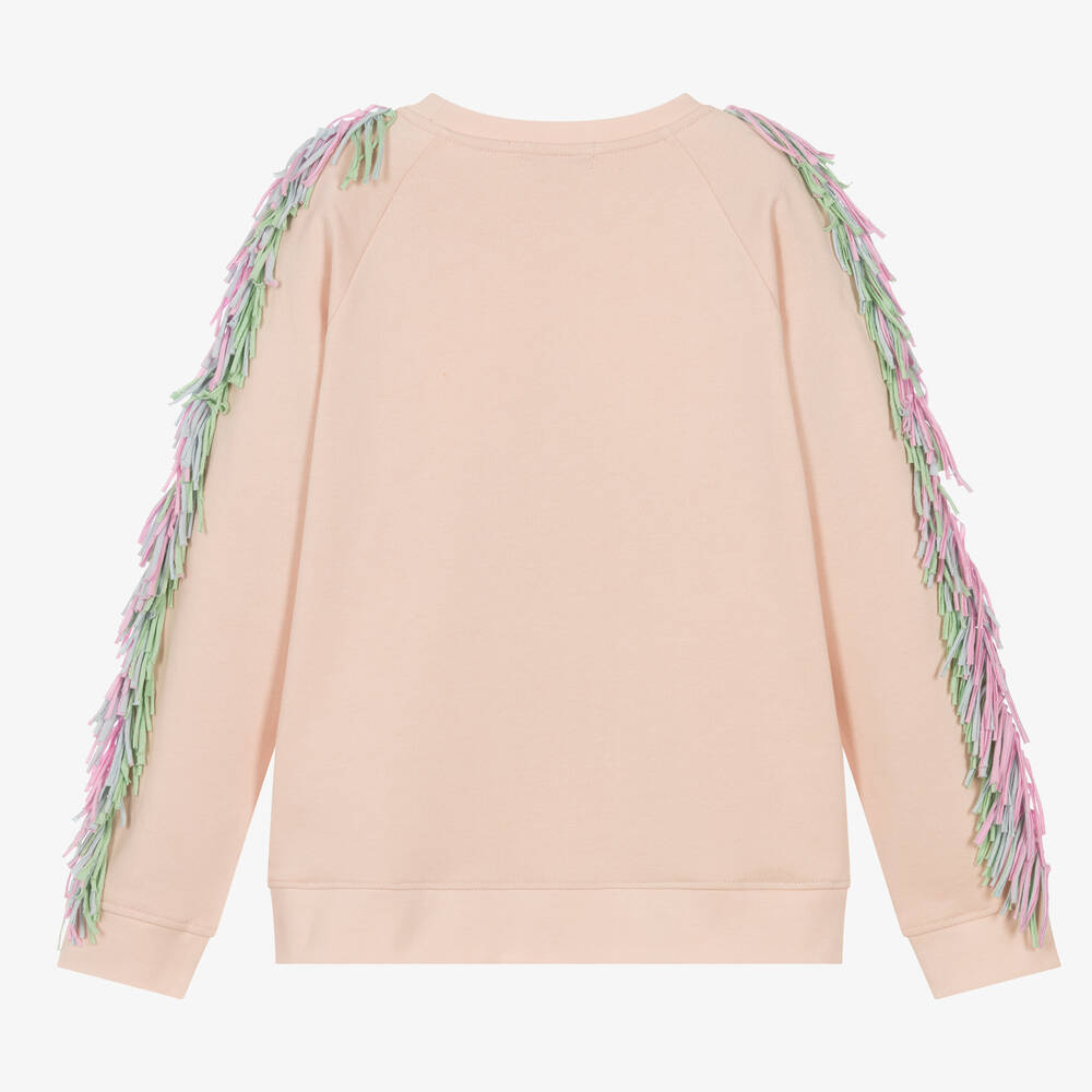 Stella McCartney Kids-Teen Girls Pink Cotton Star Sweatshirt | Childrensalon Outlet