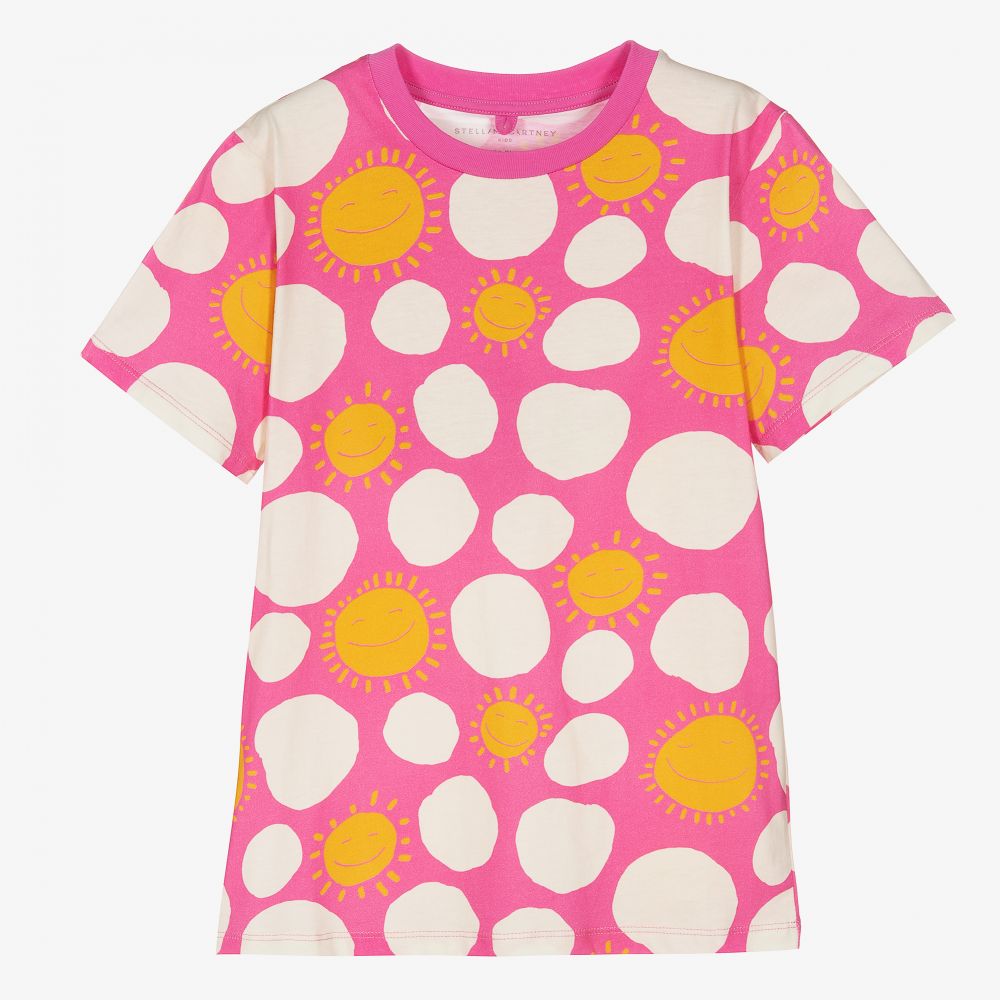 Stella McCartney Kids - Rosa Teen Baumwoll-T-Shirt (M) | Childrensalon