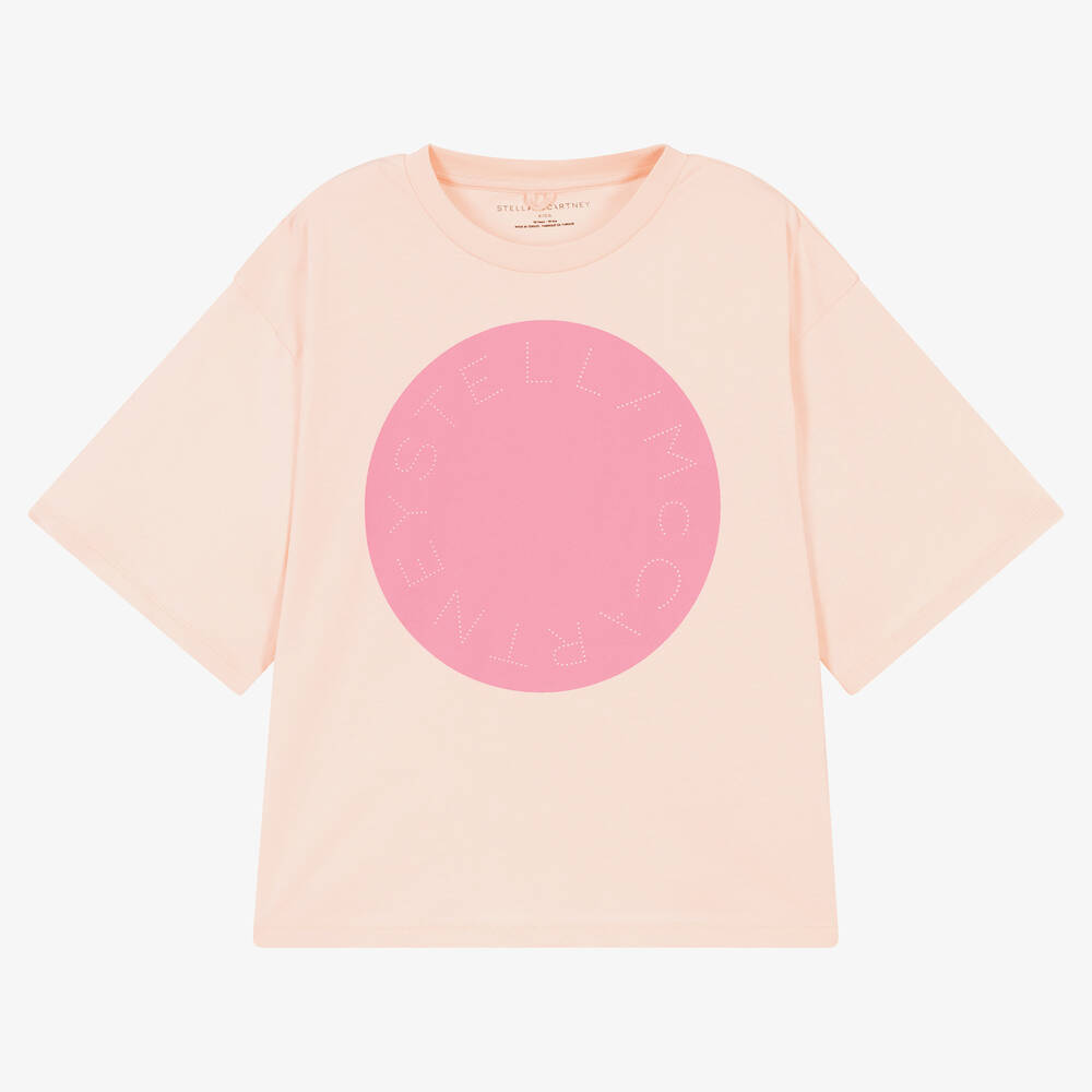 Stella McCartney Kids - T-shirt rose en coton Ado fille | Childrensalon
