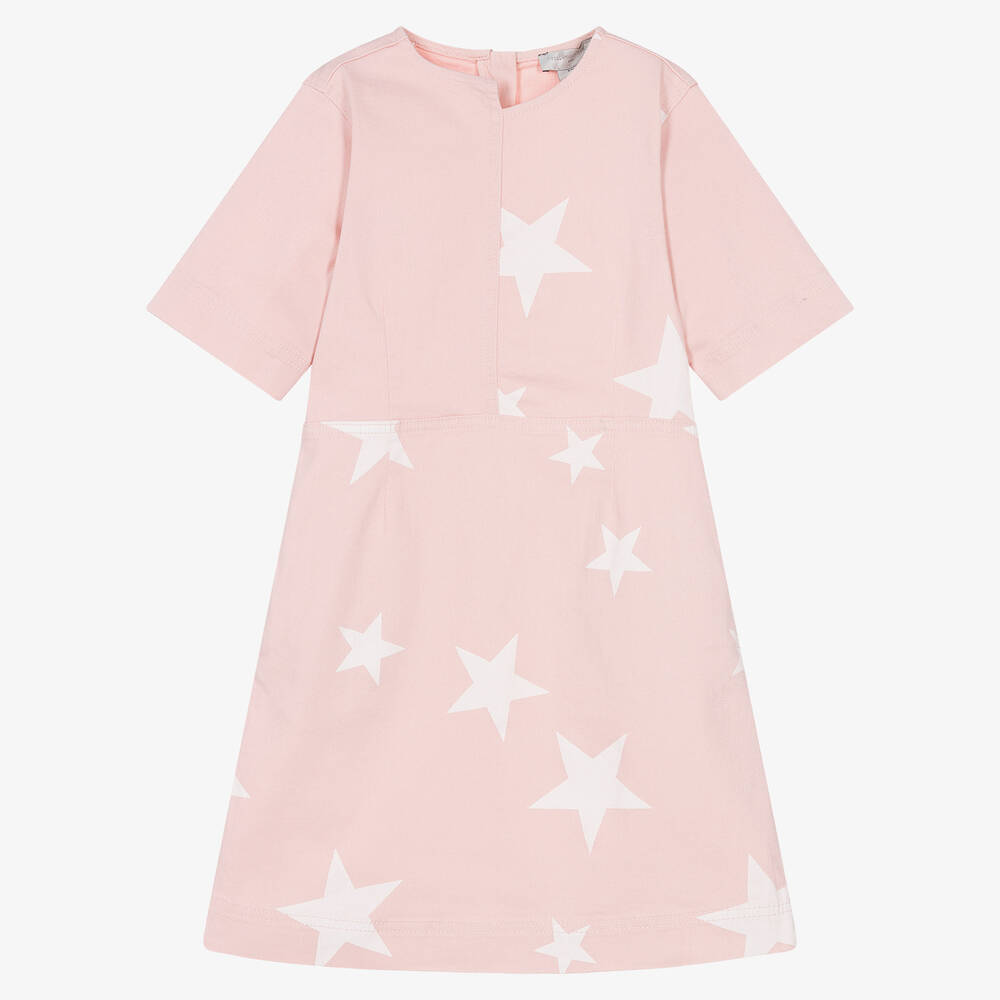 Stella McCartney Kids - Teen Girls Pink Denim Stars Dress | Childrensalon