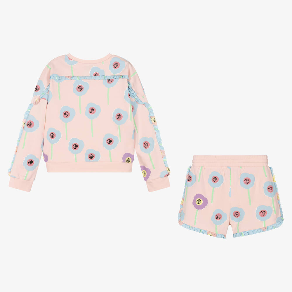 Stella McCartney Kids-Teen Girls Pink Flower Tracksuit | Childrensalon Outlet