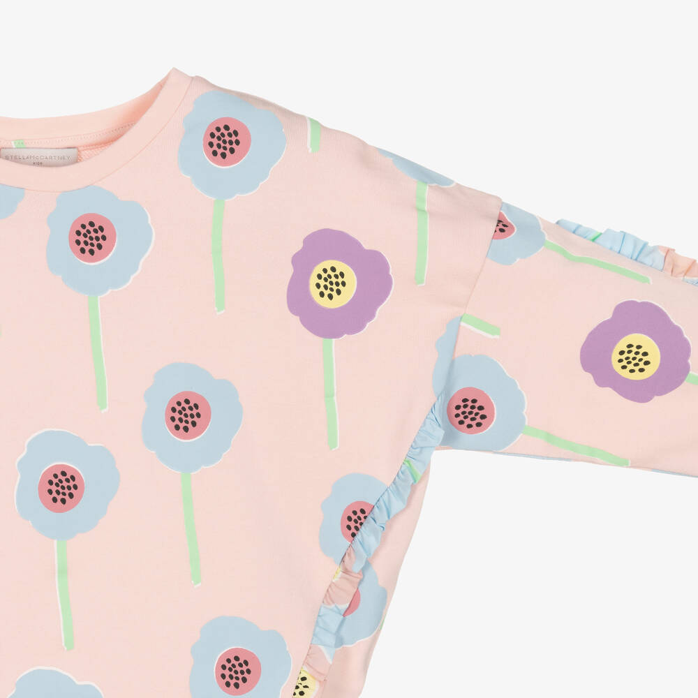 Stella McCartney Kids-Teen Girls Pink Flower Tracksuit | Childrensalon Outlet