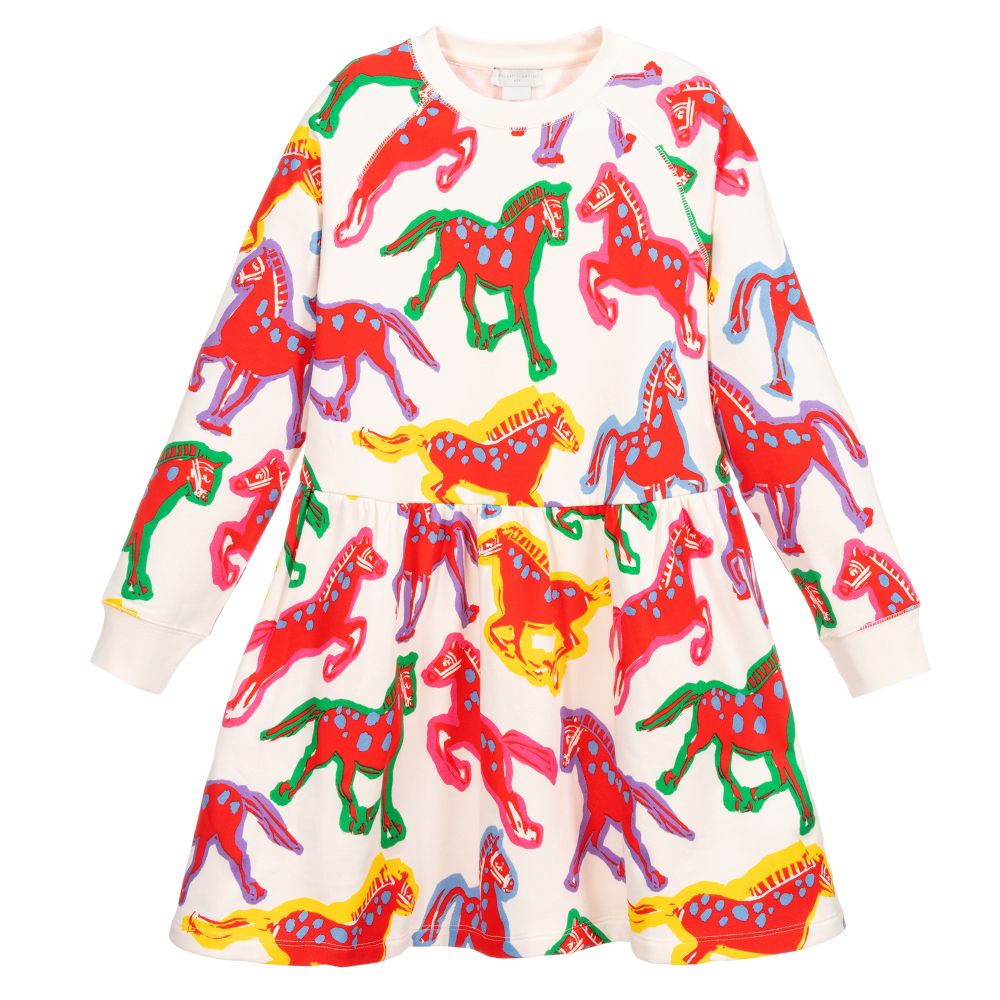 Stella McCartney Kids - Teen Girls Pink Horses Dress | Childrensalon