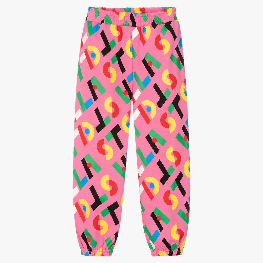 Stella McCartney Kids-Розовые джоггеры для подростков | Childrensalon Outlet