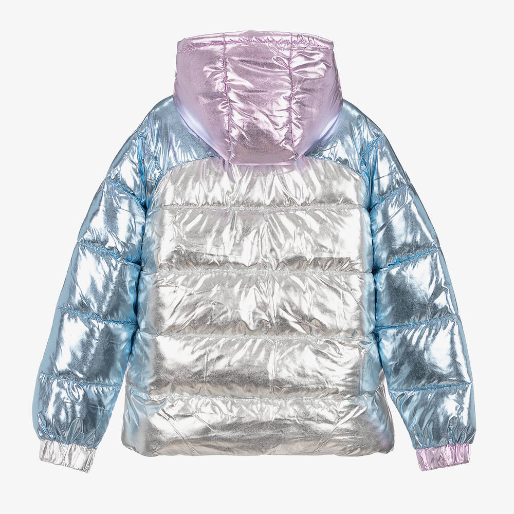 Metallic puffer new arrivals jacket kids