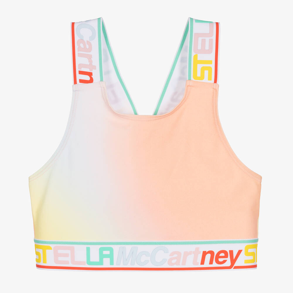 Stella McCartney Kids - Rosa Teen Sport-BH mit Ombré-Effekt