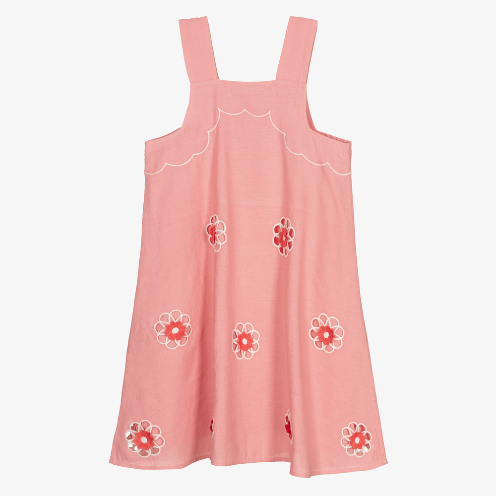 Stella McCartney Kids-Teen Girls Pink Pinafore Dress | Childrensalon Outlet