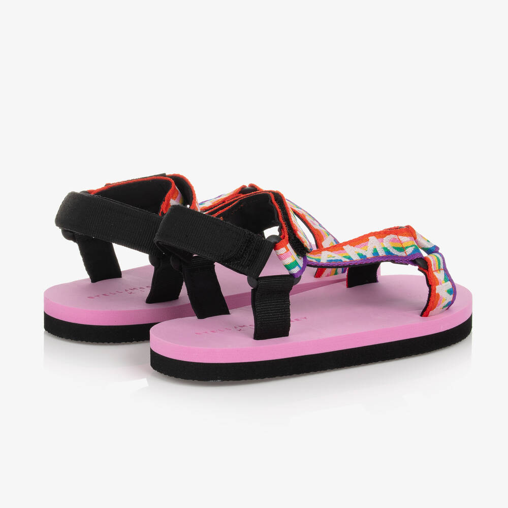 Sandals with rainbow logo cheap