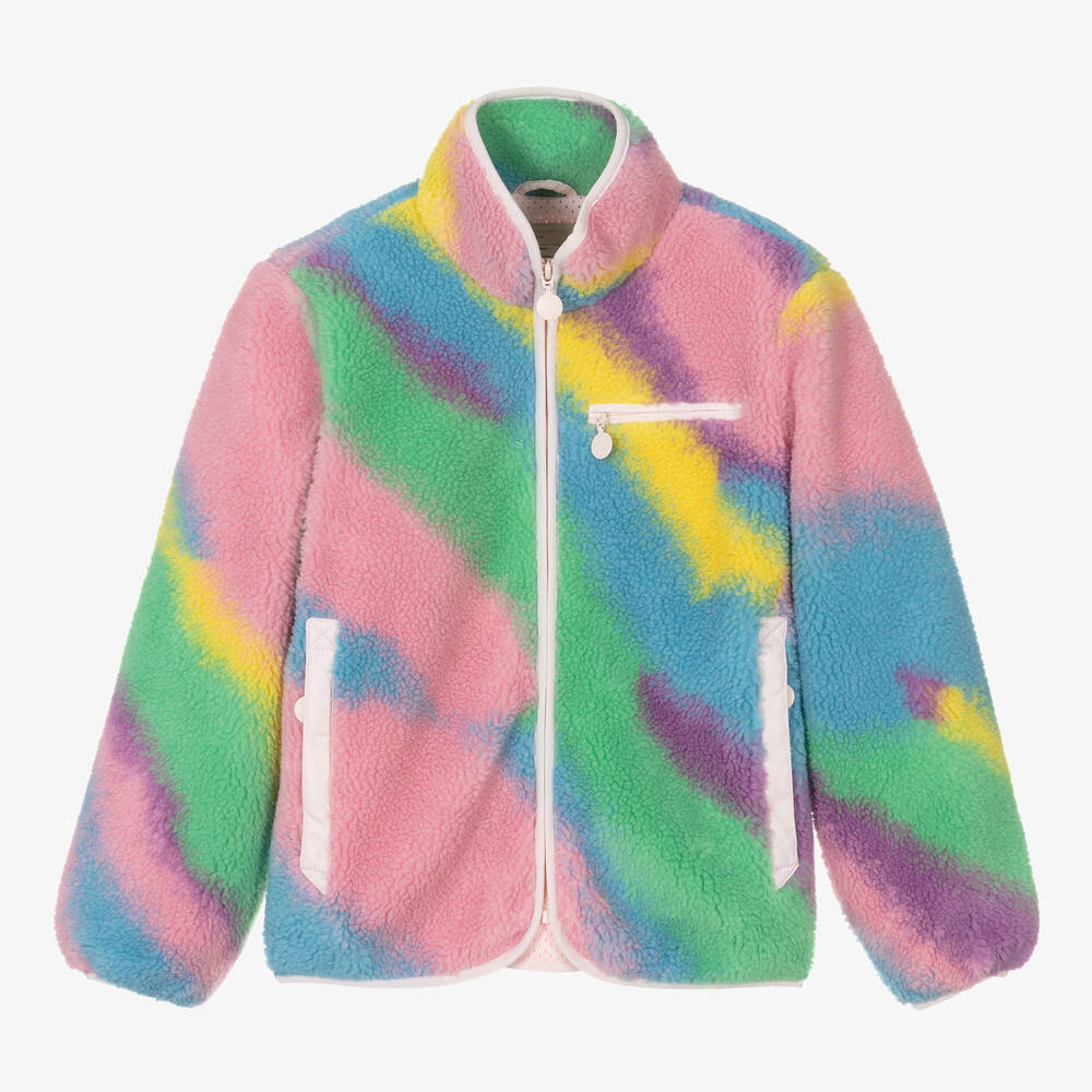 Stella McCartney Kids - Розовая куртка из переработанного флиса для девочек-подростков | Childrensalon