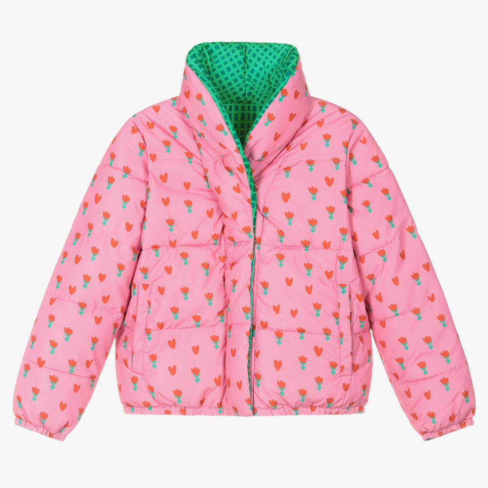 ジャケット Stella Mccartney Dark pink alter mat padded jacket CLOTHING - adidas by Stella McCartney Mid Length Light