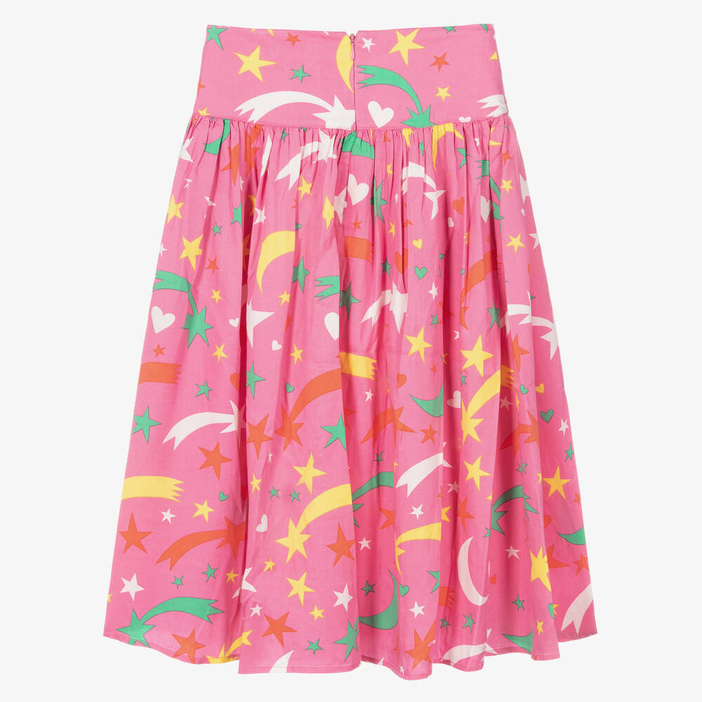 Stella McCartney Kids-Розовая юбка со звездами для девочек-подростков | Childrensalon Outlet