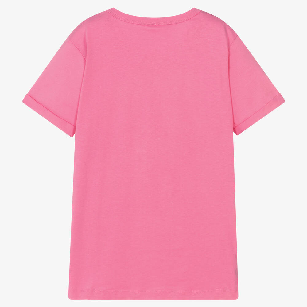 Stella McCartney Kids-Розовая футболка со звездой | Childrensalon Outlet