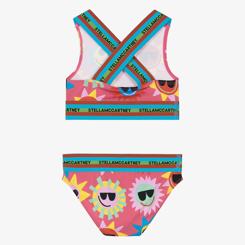 Stella McCartney Kids-Teen Girls Pink Sunshine Bikini (UPF50+) | Childrensalon Outlet