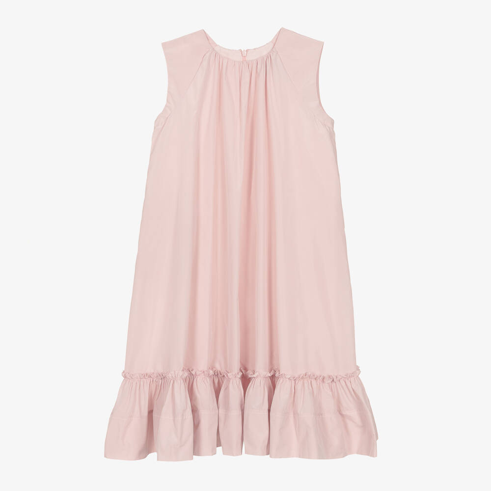 Stella McCartney Kids-Teen Girls Pink Taffeta Dress | Childrensalon Outlet