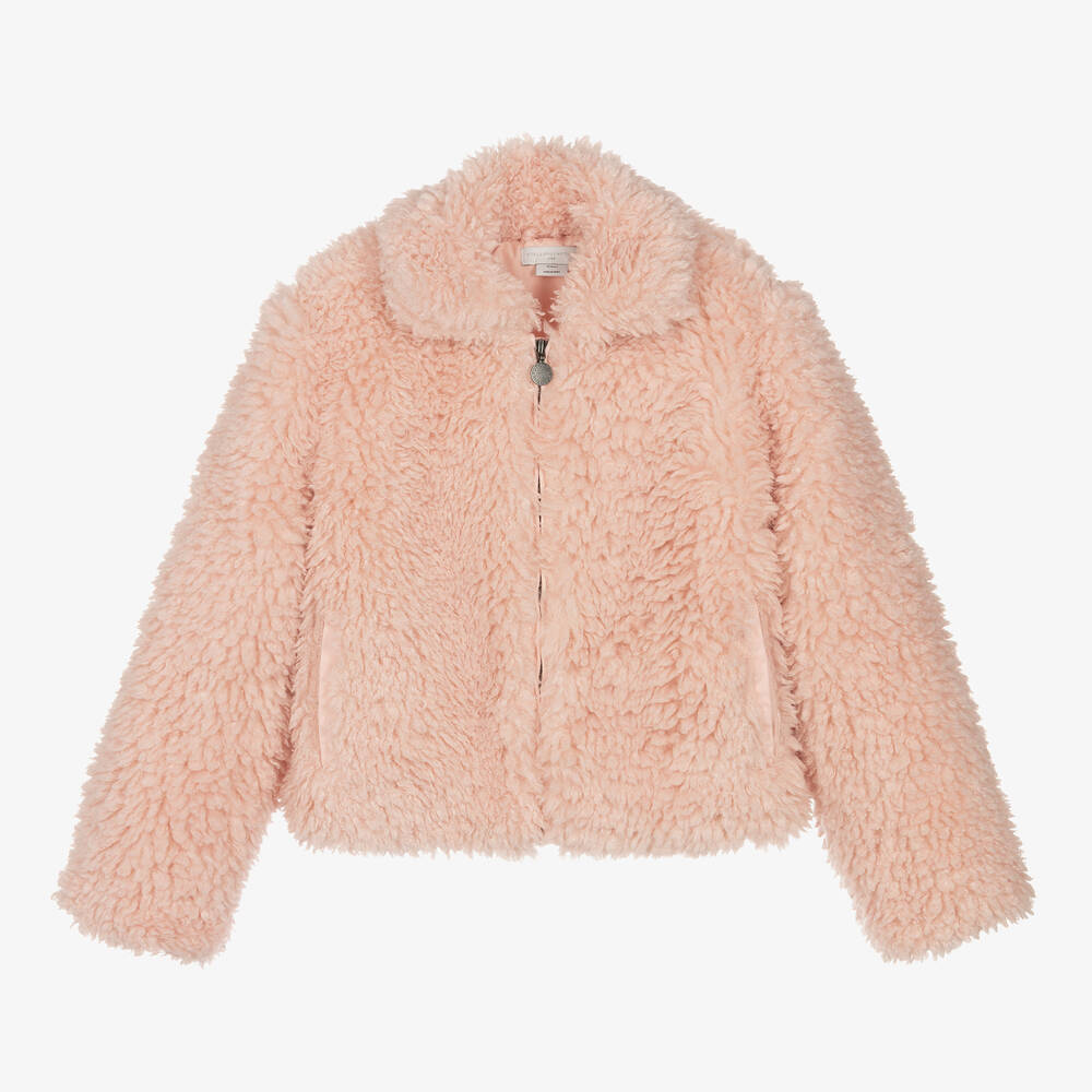 Stella McCartney Kids - Розовая куртка из плюшевого флиса | Childrensalon