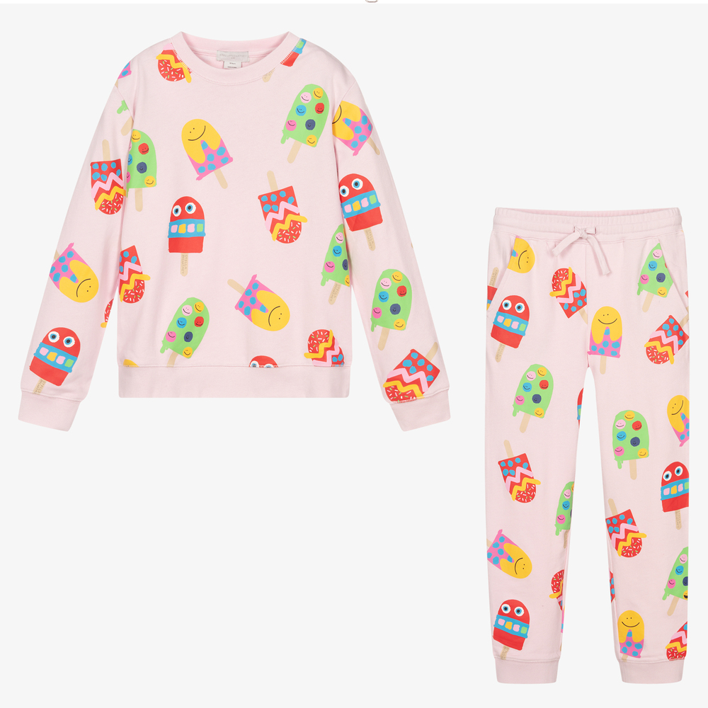 Stella McCartney Kids - Розовый спортивный костюм для подростков | Childrensalon