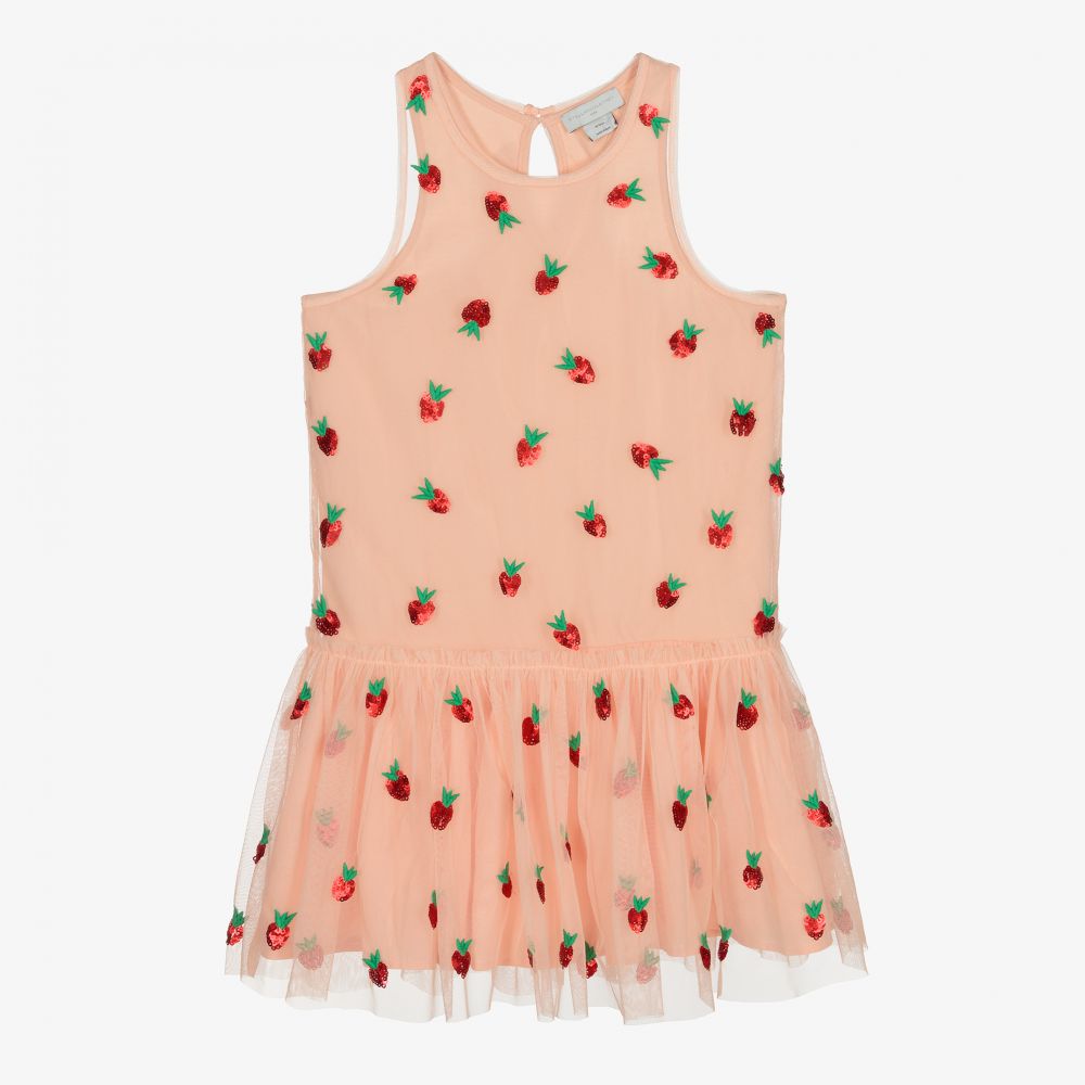 Stella McCartney Kids - Розовое платье из тюля для девочек-подростков | Childrensalon