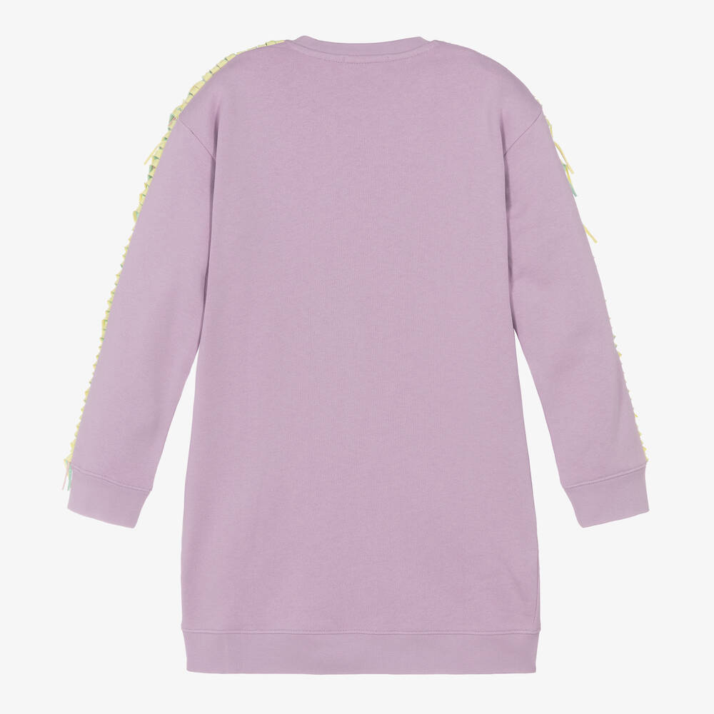 Stella McCartney Kids-Teen Girls Purple Unicorn Sweatshirt Dress | Childrensalon Outlet