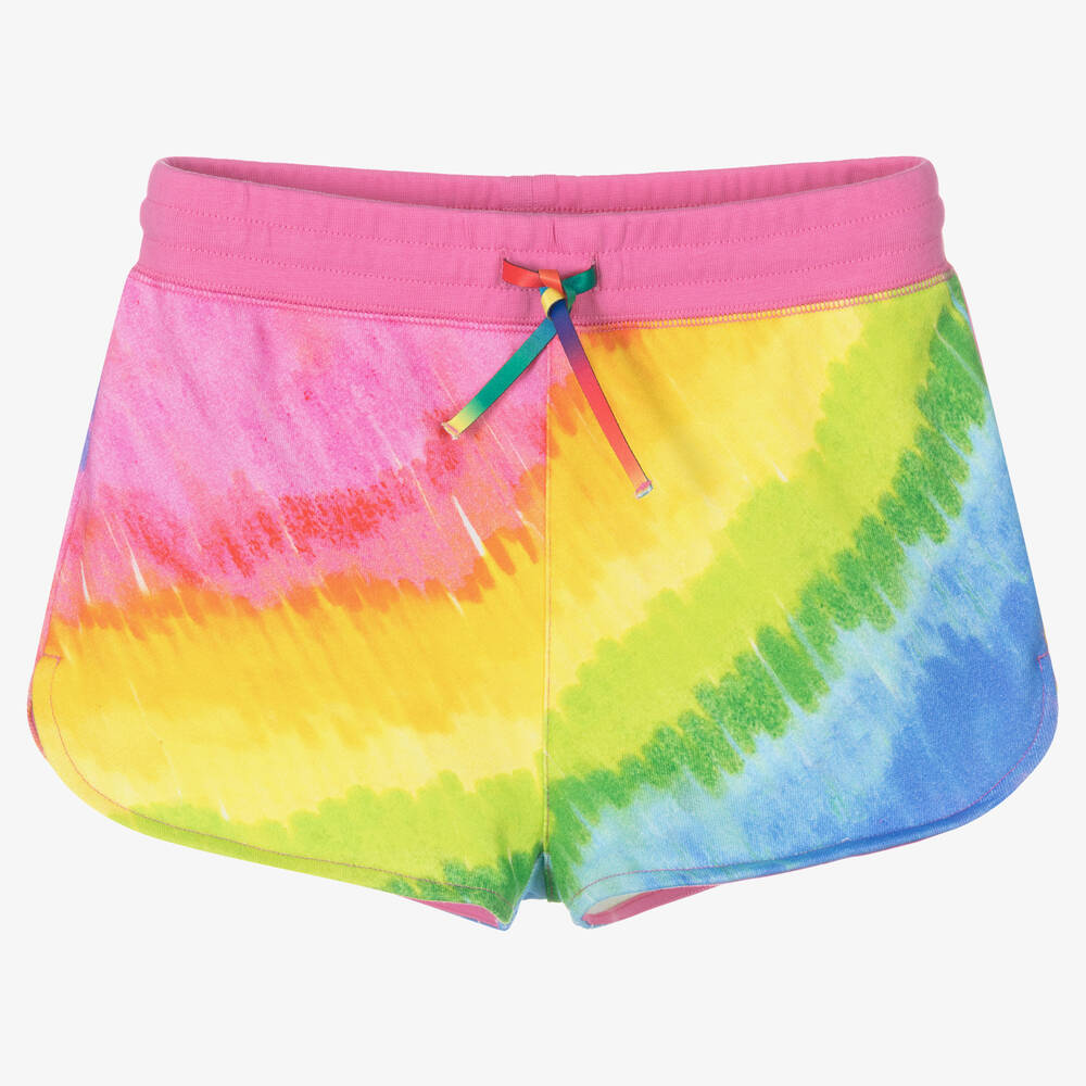 Stella McCartney Kids - Teen Girls Rainbow Cotton Shorts | Childrensalon