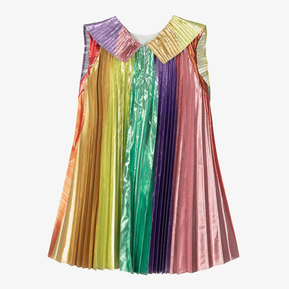 Stella McCartney Kids-Teen Girls Rainbow Taffeta Dress | Childrensalon Outlet