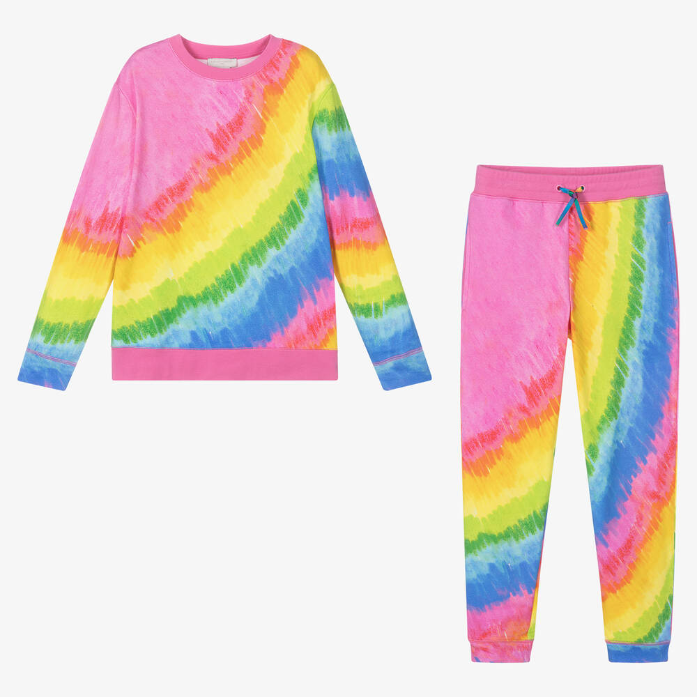 Stella McCartney Kids - Teen Girls Rainbow Tracksuit | Childrensalon