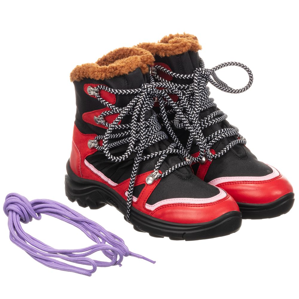 Stella McCartney Kids - Teen Girls Red & Black Boots  | Childrensalon