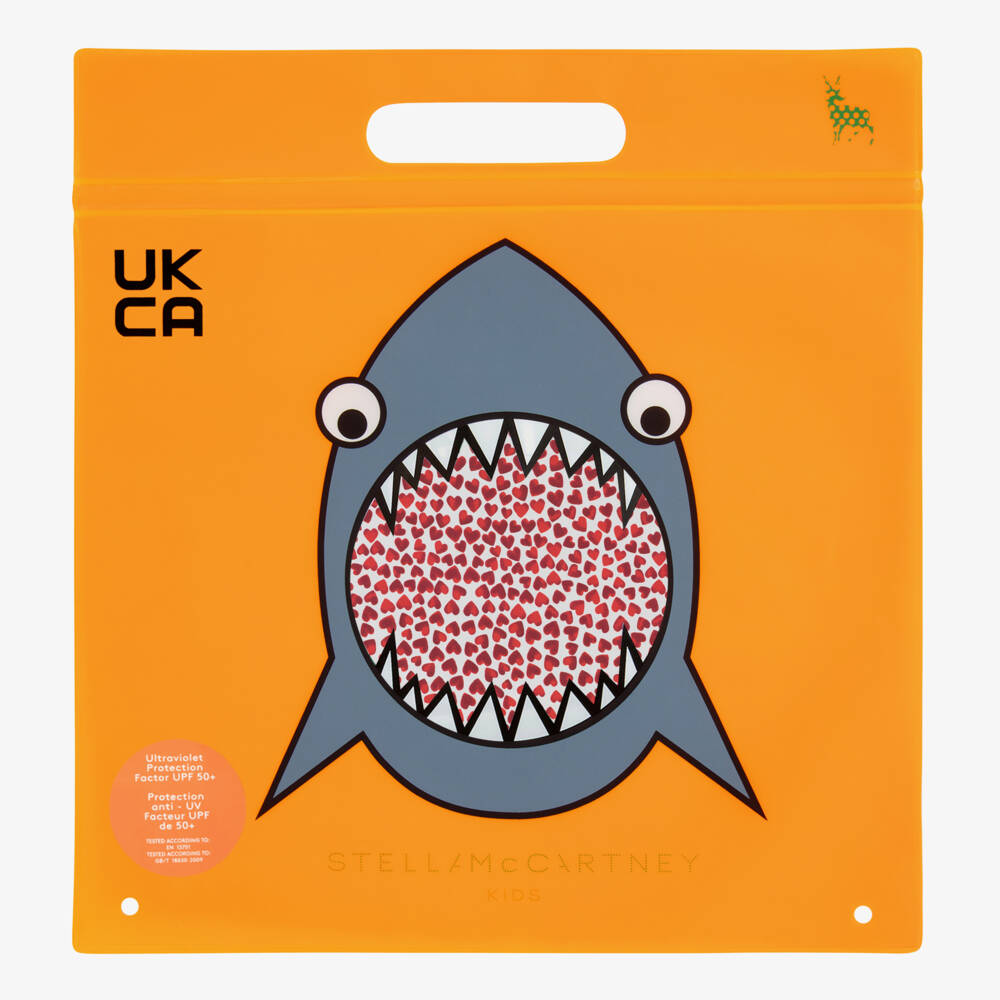 Stella McCartney Kids-Teen Girls Red Heart Print Swimsuit (UPF50+) | Childrensalon Outlet