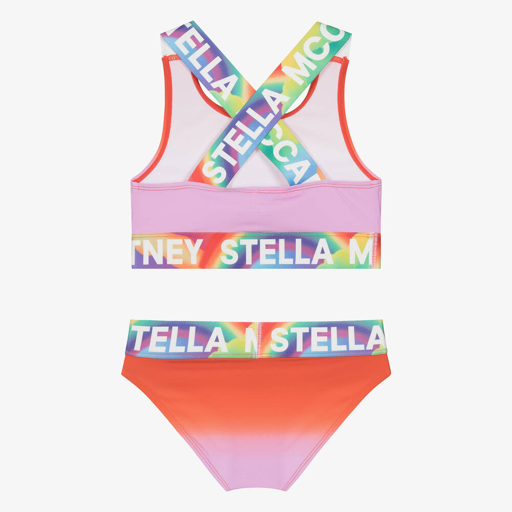 Stella McCartney Kids-Teen Girls Red & Pink Bikini (UPF50+) | Childrensalon Outlet