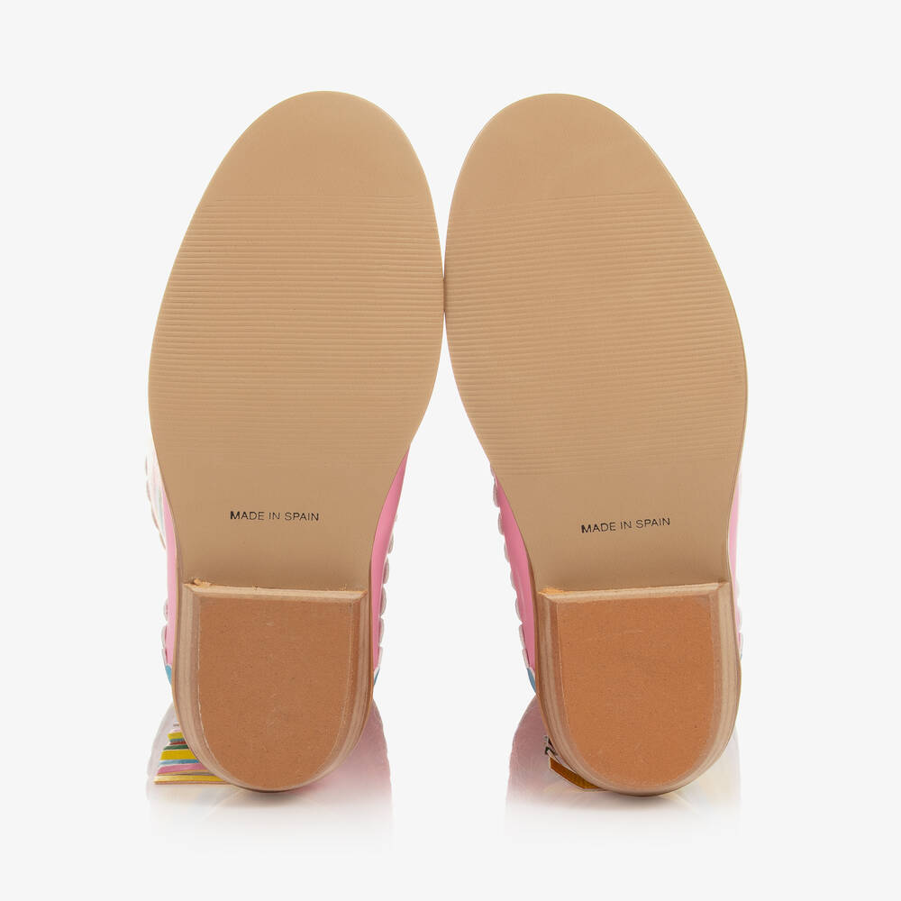 Stella McCartney Kids-Teen Girls Red & Pink Faux Leather Cowboy Boots | Childrensalon Outlet