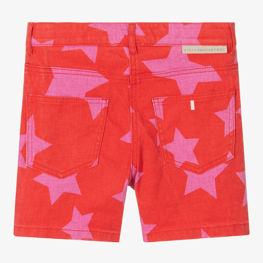 Stella McCartney Kids-Teen Girls Red & Pink Shorts | Childrensalon Outlet