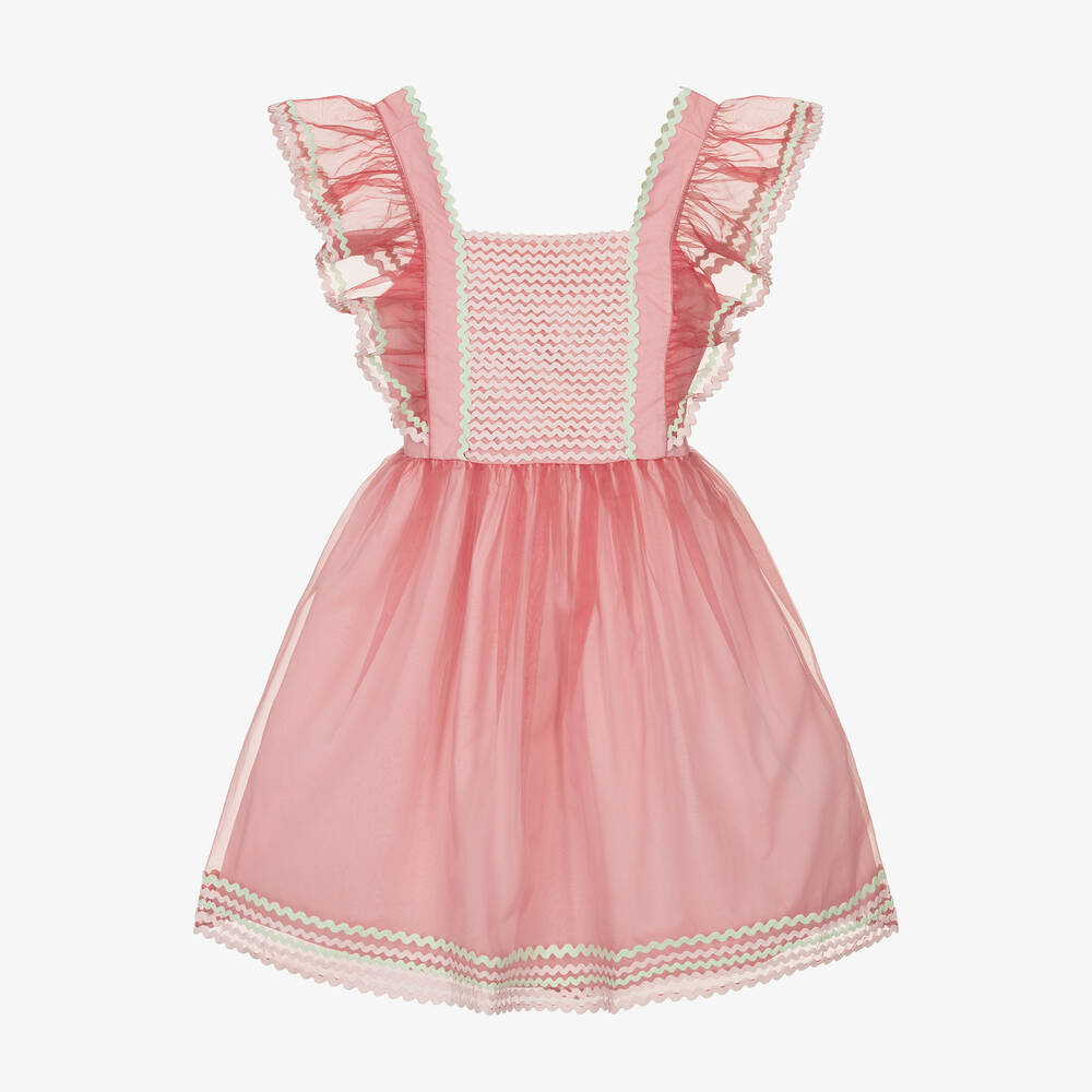 Stella McCartney Kids - Teen Girls Rose Pink Organza Dress | Childrensalon