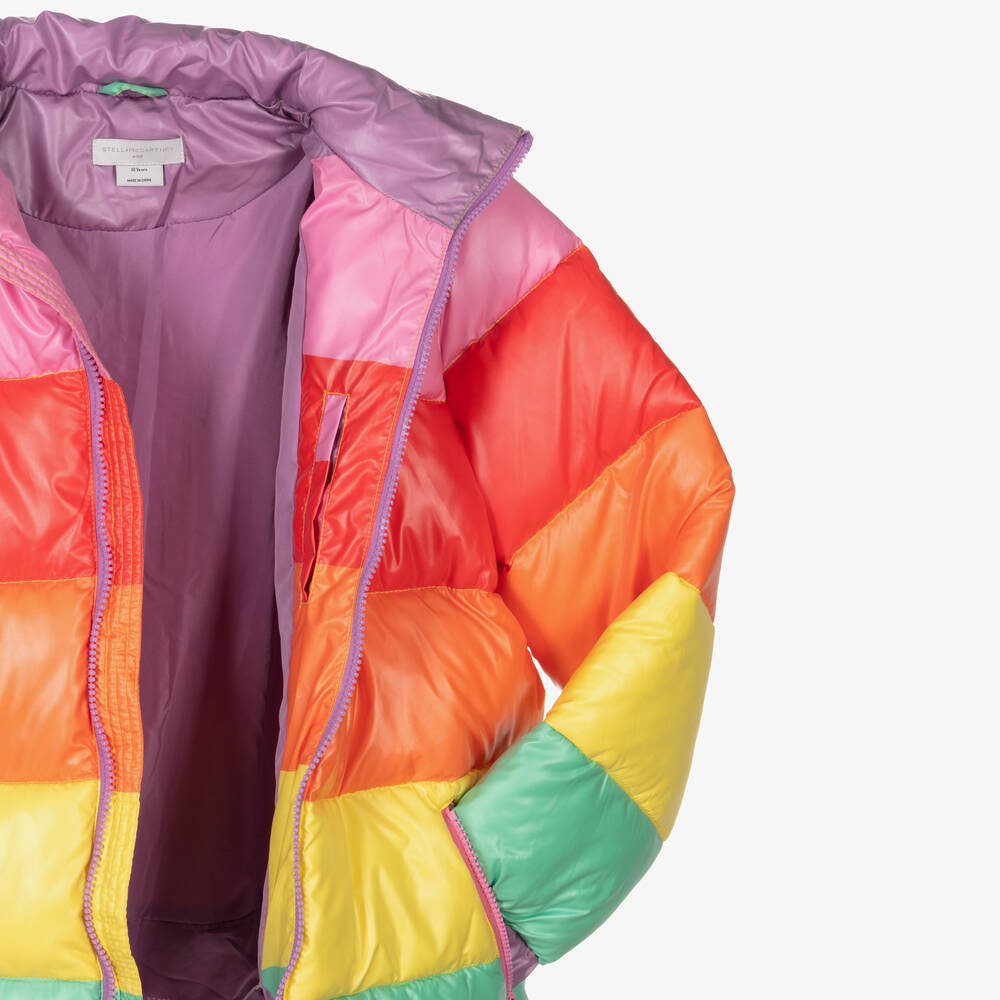 Burberry rainbow puffer shop jacket