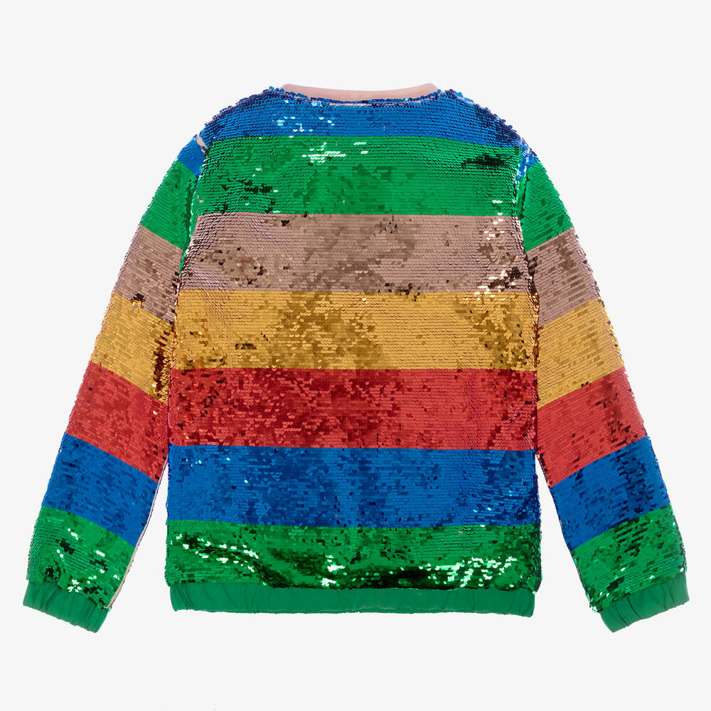 Sweatshirt with Sequins Multicolor