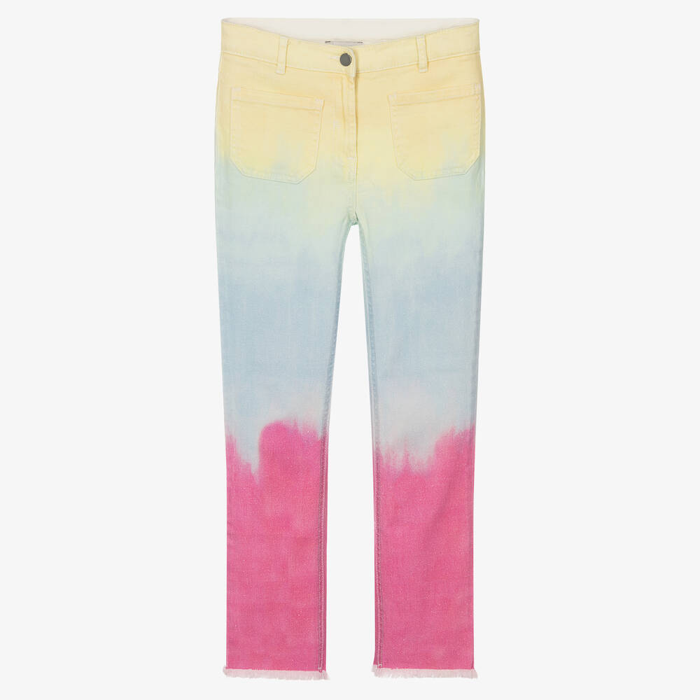Stella McCartney Kids - Teen Girls Tie-Dye Denim Jeans | Childrensalon
