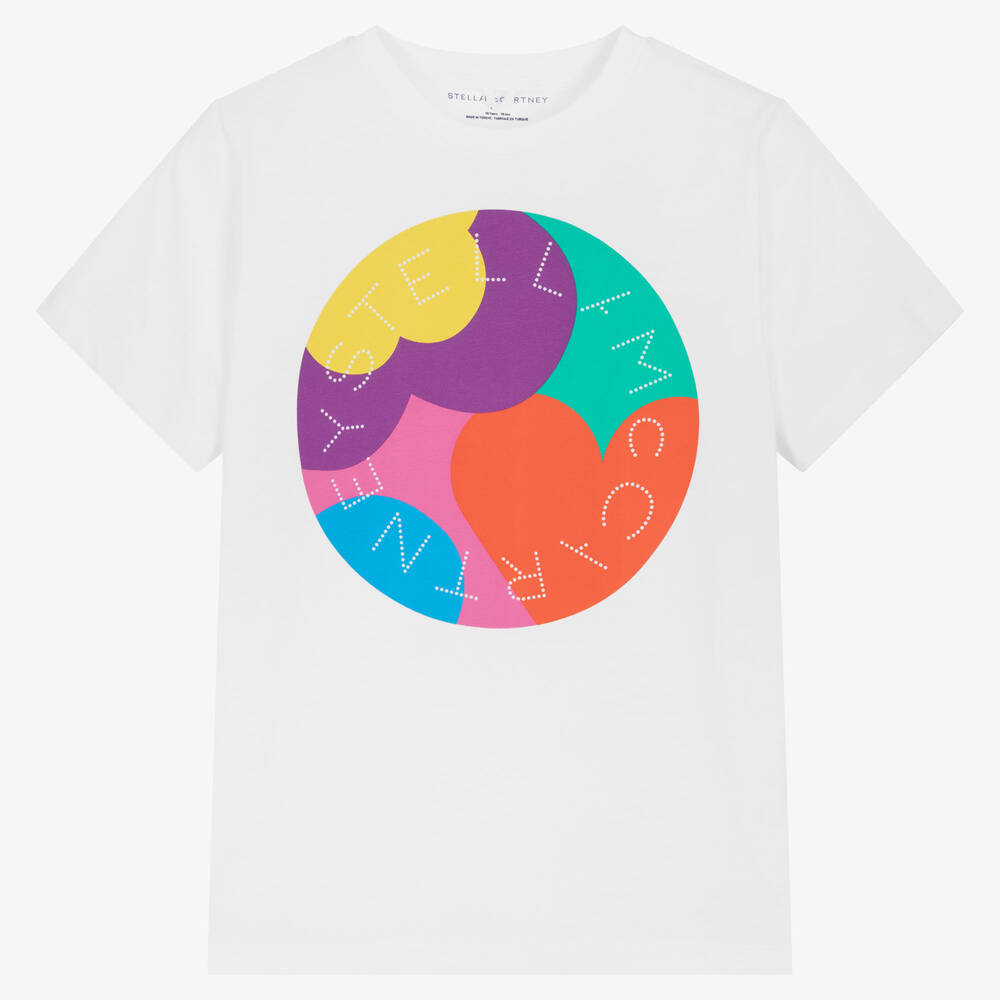 Stella McCartney Kids - Weißes Teen Baumwoll-T-Shirt (M) | Childrensalon