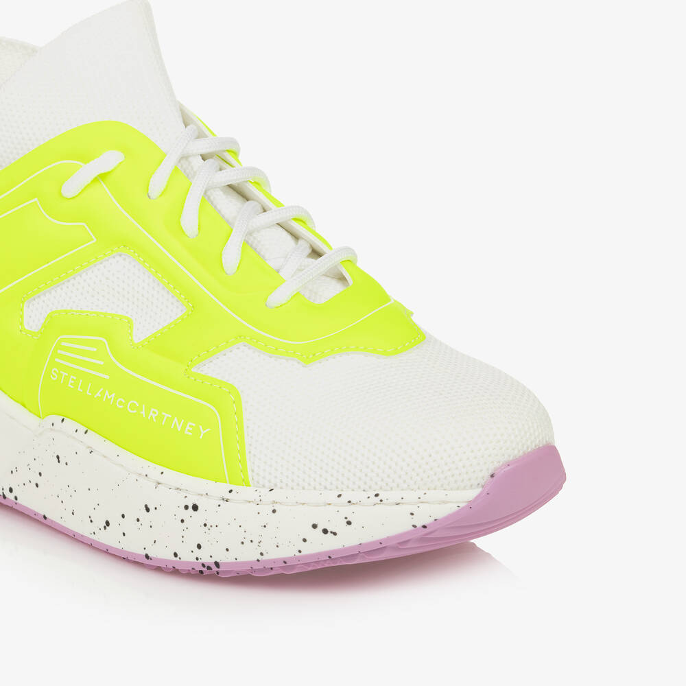 デパート 送料無料 White Girls Teen - Kids McCartney Stella & Sock Yellow Neon ワンピース