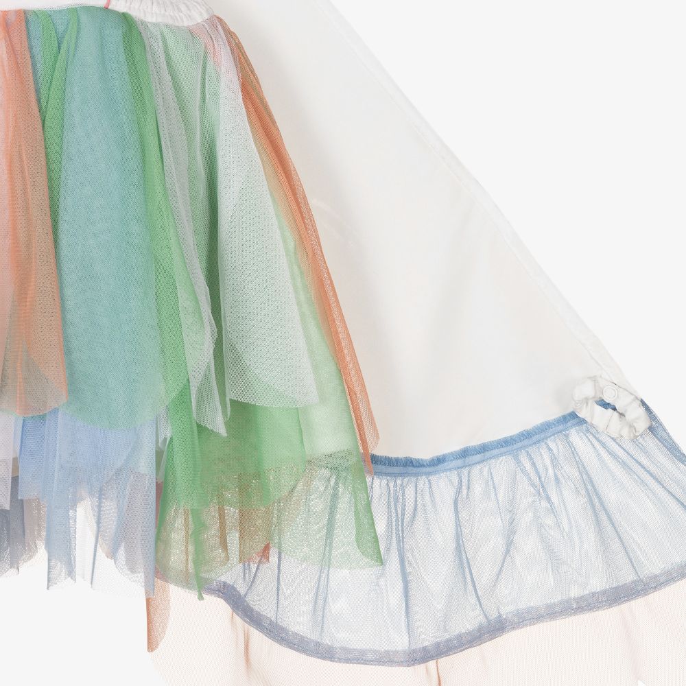 Stella McCartney Kids-Белое платье из тюля для девочек-подростков | Childrensalon Outlet