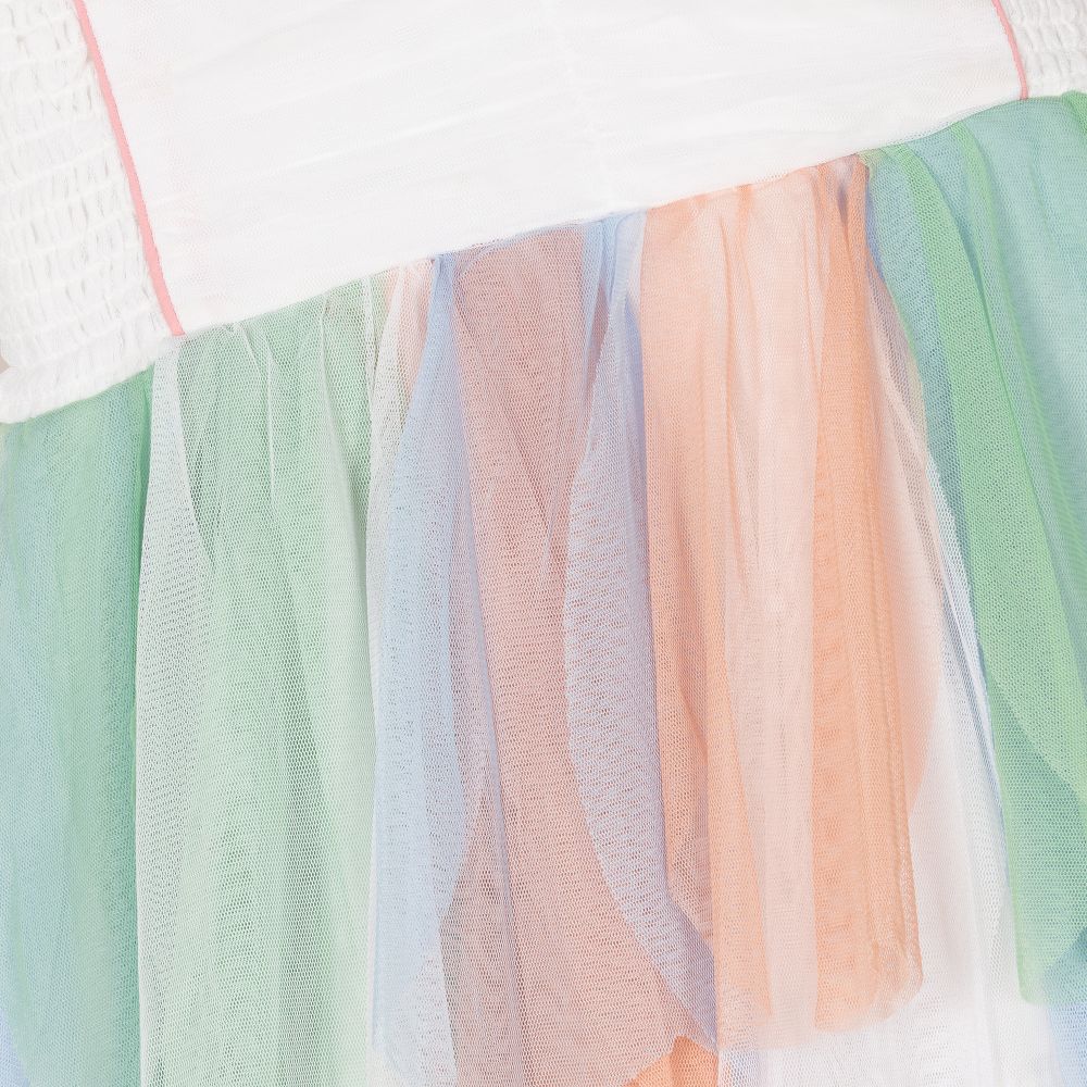 Stella McCartney Kids-Белое платье из тюля для девочек-подростков | Childrensalon Outlet