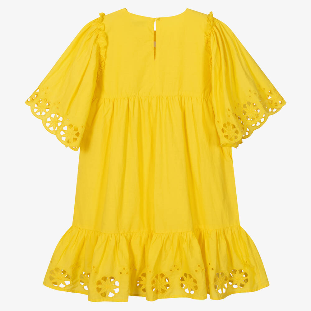 Stella McCartney Kids-Teen Girls Yellow Cotton Dress | Childrensalon Outlet