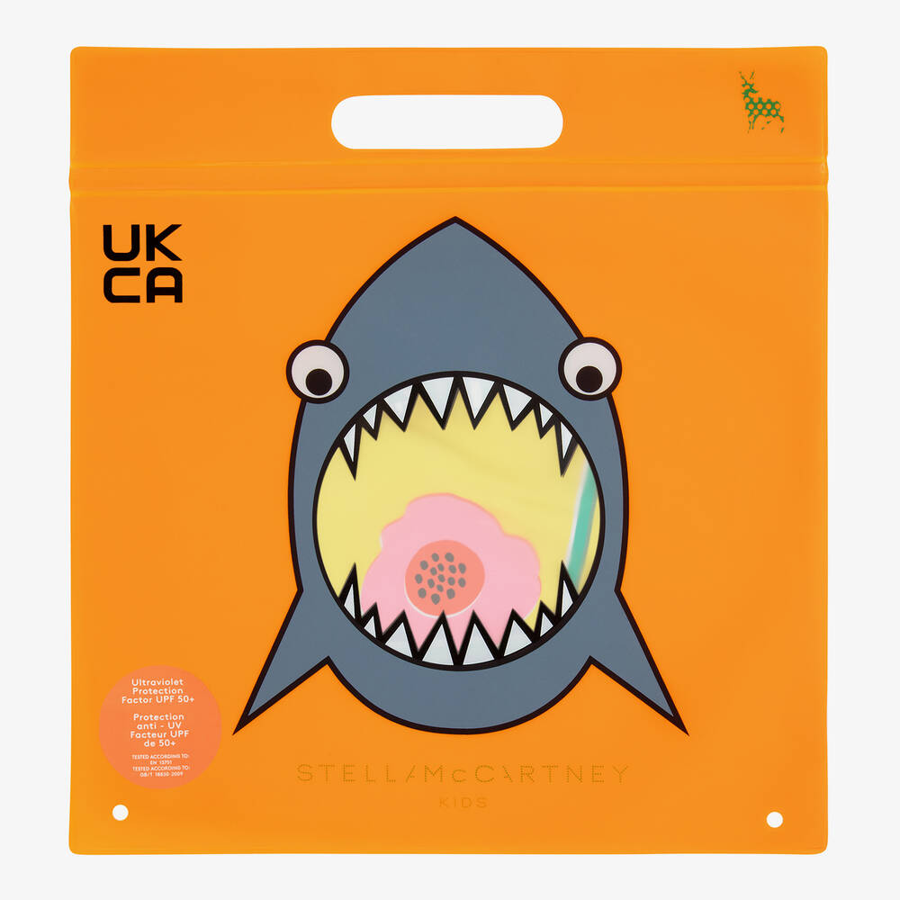 Stella McCartney Kids-Желтый купальник с цветами (UPF50+) | Childrensalon Outlet