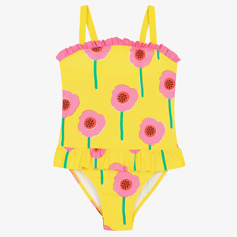 Stella McCartney Kids - Maillot de bain jaune à fleurs ado | Childrensalon