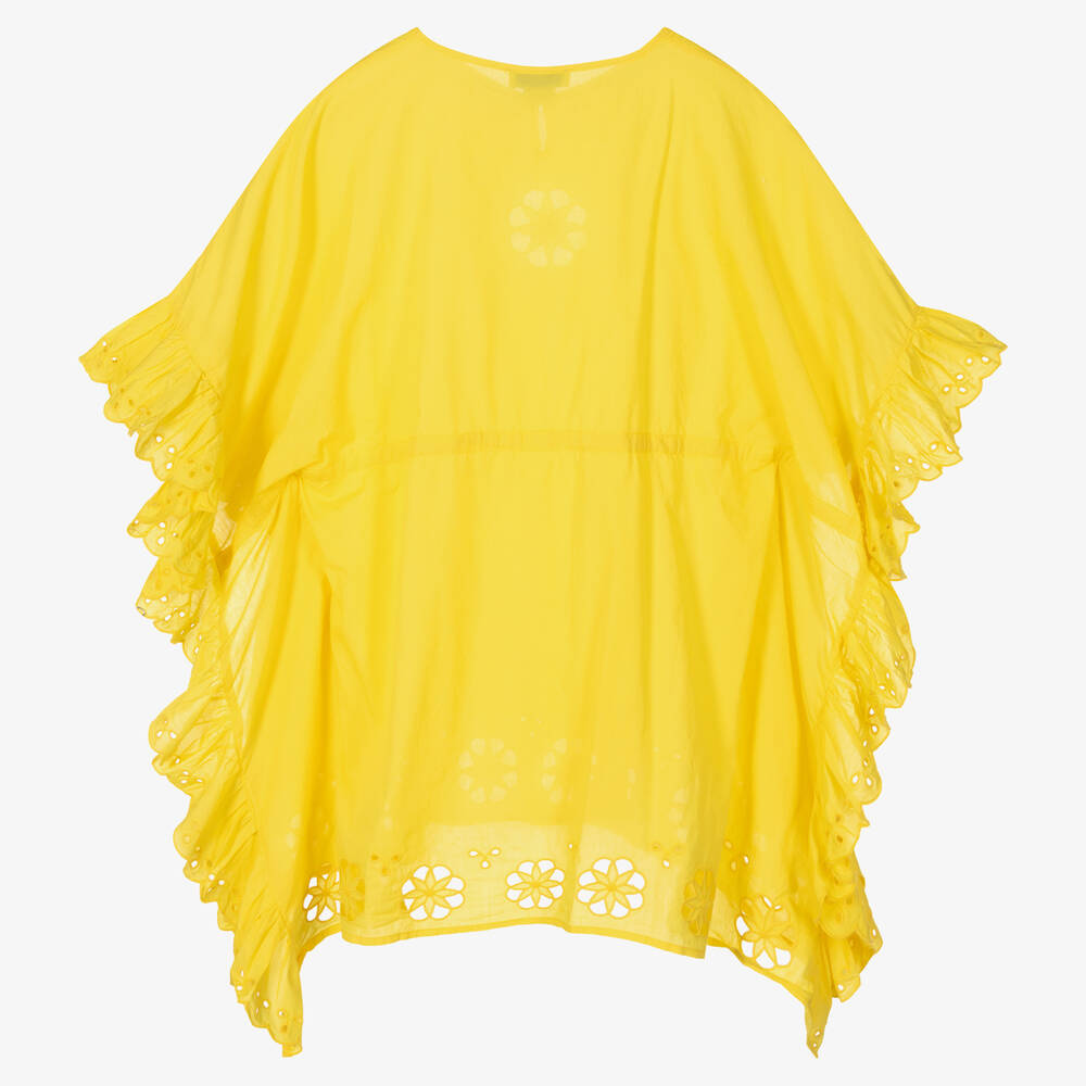Stella McCartney Kids-Teen Girls Yellow Kaftan Dress | Childrensalon Outlet