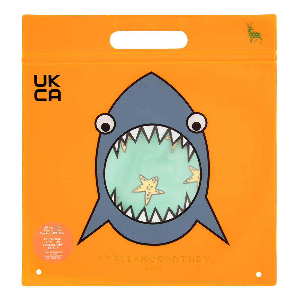 Stella McCartney Kids-Teen Green Swim Top (UPF50+) | Childrensalon Outlet