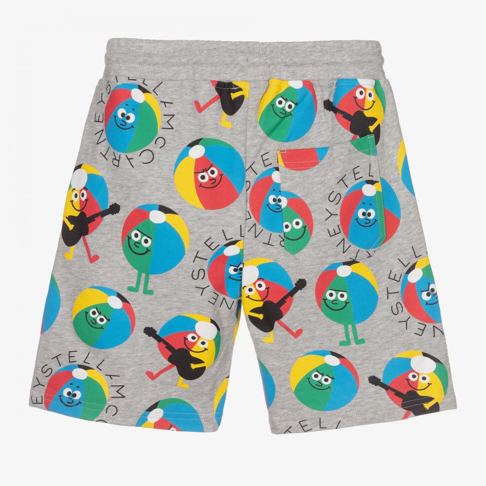 Stella McCartney Kids Teen Grey Beachball Shorts Childrensalon Outlet