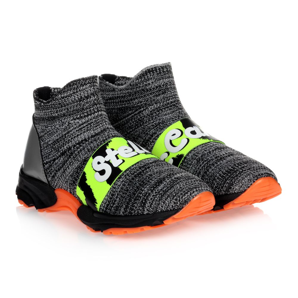 Stella McCartney Kids - Baskets effet chaussettes grises Ado | Childrensalon