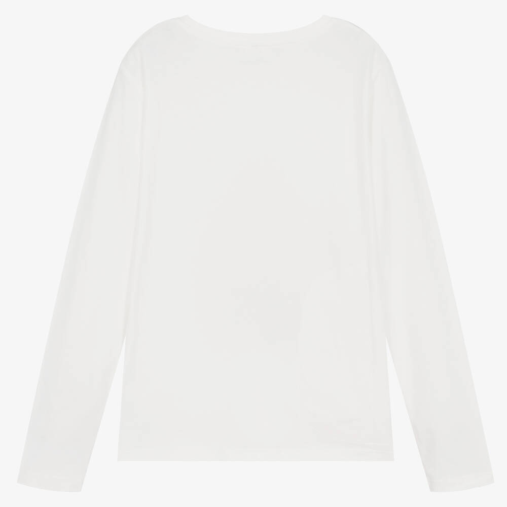 Stella McCartney Kids-Teen Ivory Cotton Gingerbread House Top | Childrensalon Outlet