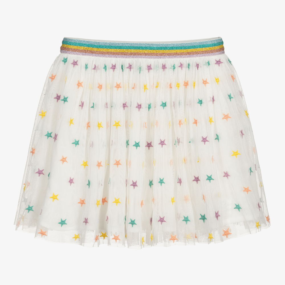 Stella McCartney Kids - Jupe ivoire tulle Étoiles Ado | Childrensalon