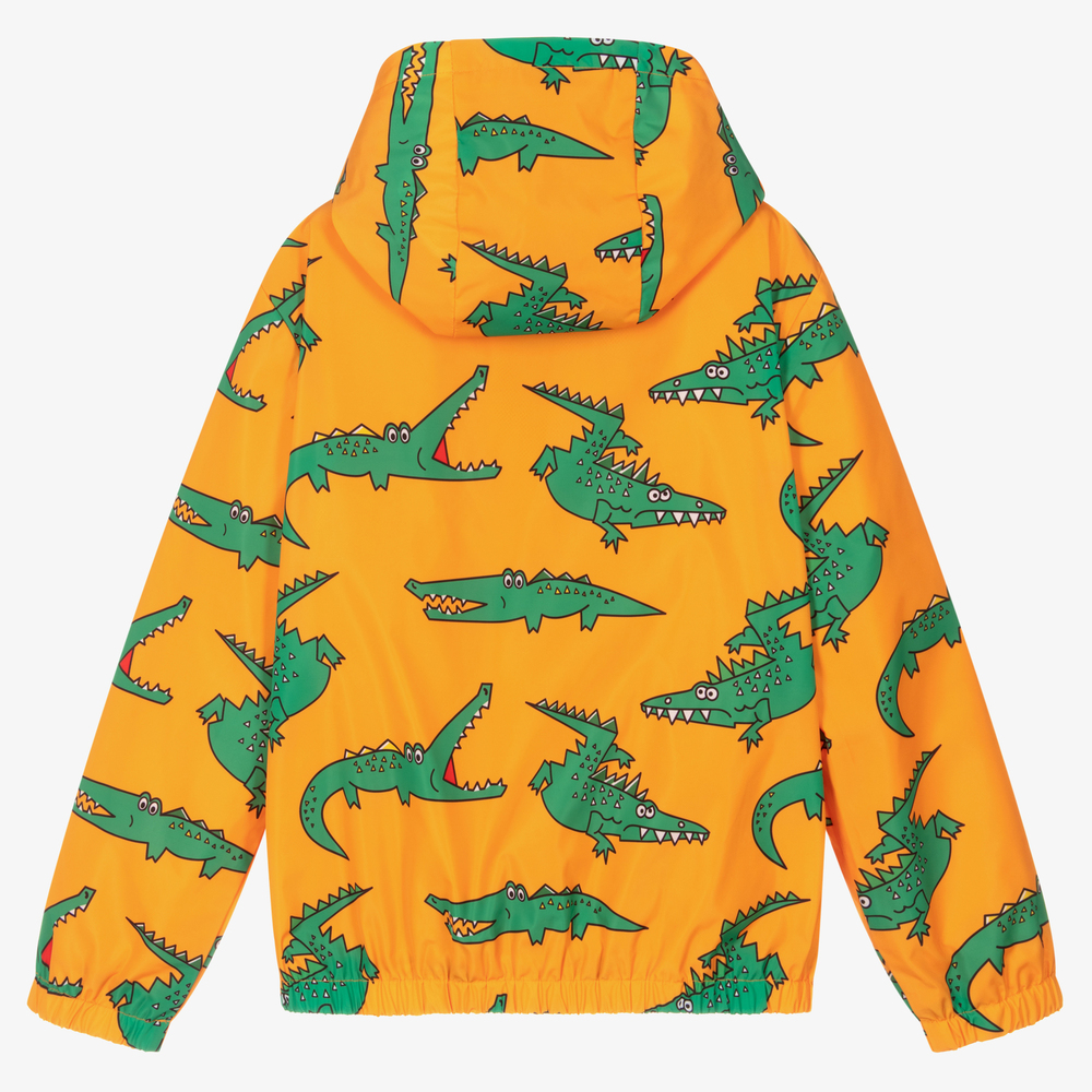 Stella McCartney Kids-Оранжевая рубашка с крокодилами для подростков | Childrensalon Outlet