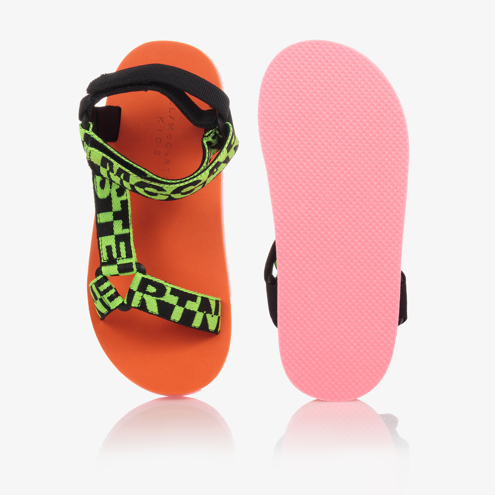 Stella McCartney Kids-Teen Orange & Pink Sandals | Childrensalon Outlet